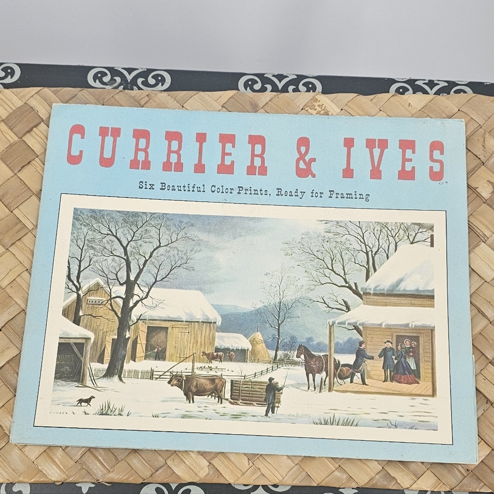 Currier & Ives Color Prints Winter Holiday